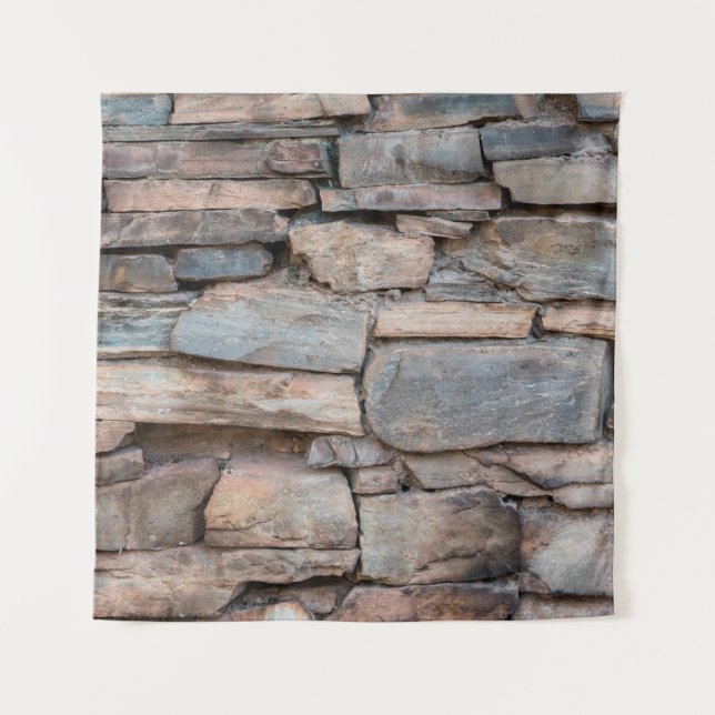 Tenture Old stone wall texture backgroundabstract, antique (Devant)
