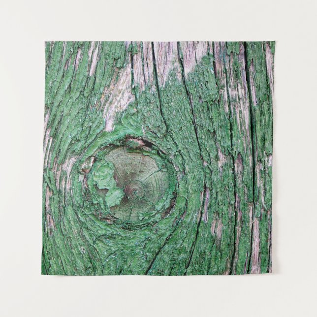 Tenture Old Weathered Painted Green Wood Background Textur (Devant)
