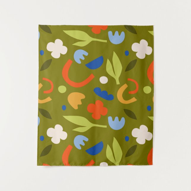 Tenture Olive Meadow (Devant)