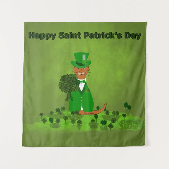 Tenture Oliver Le Shamrock de cueillette de la loutre - Sa (Devant)