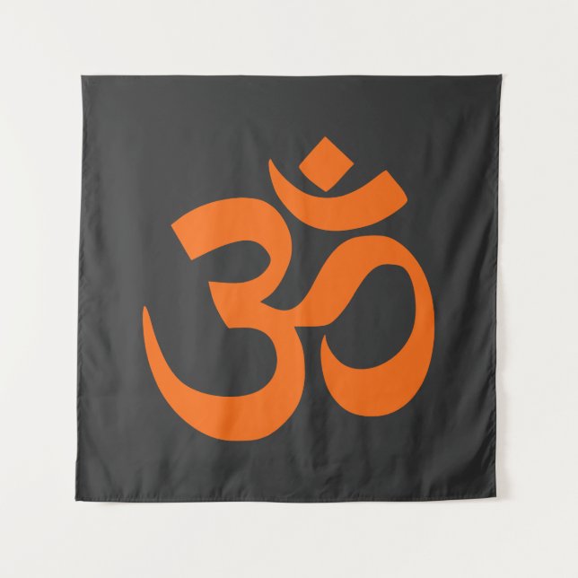 Tenture Om orange moderne (Devant)