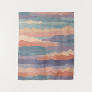 Tenture Ondes Horizon Doux