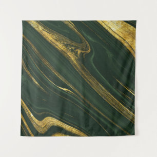 Tenture Onyx Vert Luxueux : Marbre D'Or.