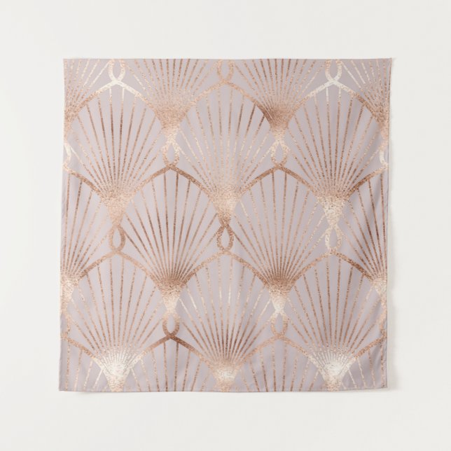 Tenture Or Art Nouveau : Feuille transparente (Devant)