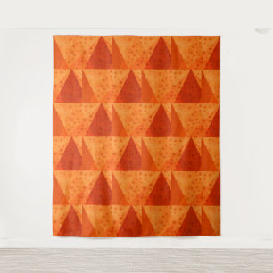 Tenture Orange Abstrait Automne Autumnal Motif de papier p