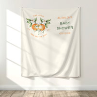 Orange Citrus Deux Petits Cuties Twin Baby shower