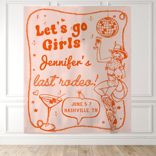 Tenture Orange Disco Cowgirl Rodeo Bachelorette Week-end