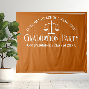 Tenture Orange Law School Graduation Party Photo Booth