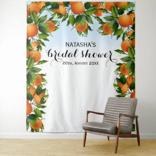 Tenture Oranges Fruit Botanique Mariage Fond de Photo