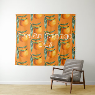 Tenture Oranges pour une journée orange