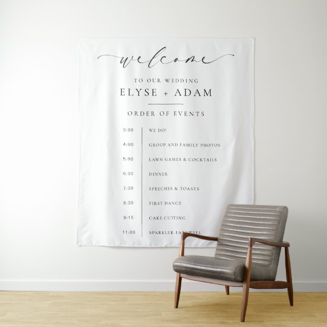 Tenture Ordre des événements d'Ellesmere Bienvenue (En situation)