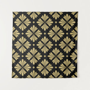 Tenture Ornement baroque, motif vintage fleuri.