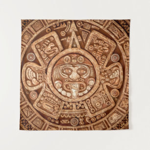 Tenture Ornement païen d'une tribu Maya texture