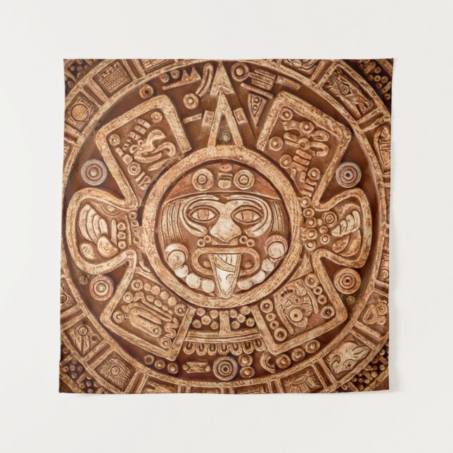 Tenture Ornement païen d'une tribu Maya texture (Devant)