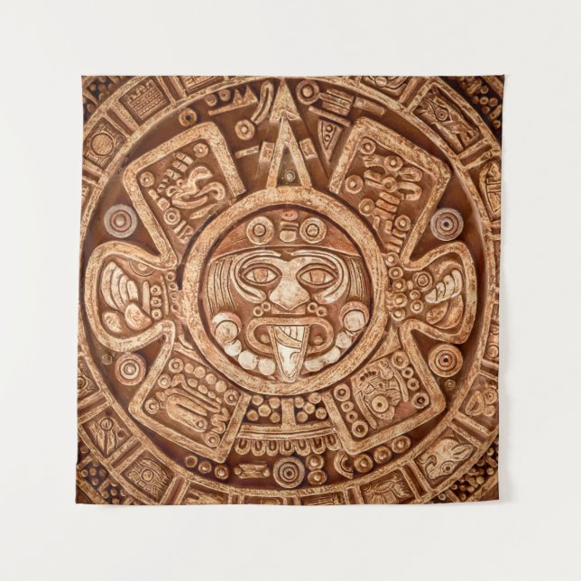 Tenture Ornement païen d'une tribu Maya texture (Devant)