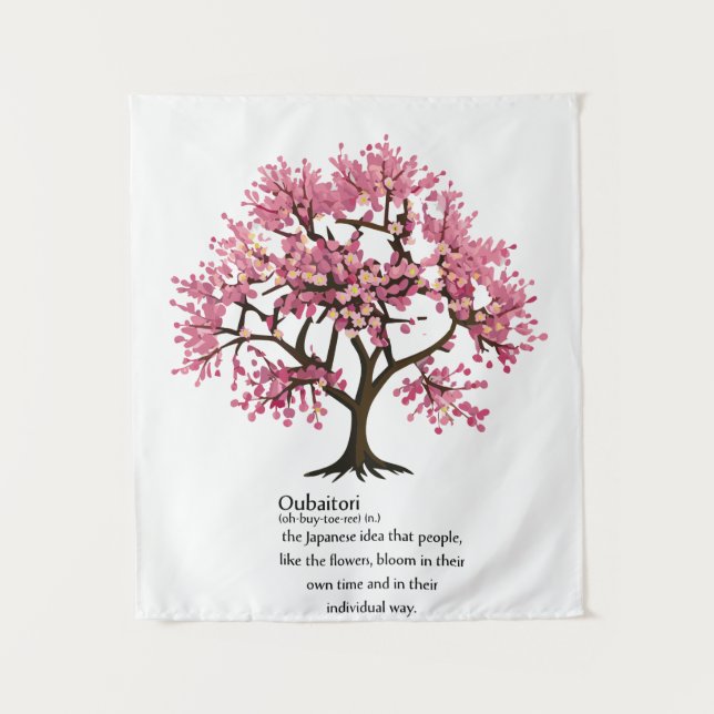 Tenture "Oubaitori" signifie Couleur personnalisée (Devant)