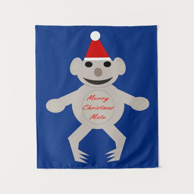 Tenture Ours Koala de Noël australien (Devant)