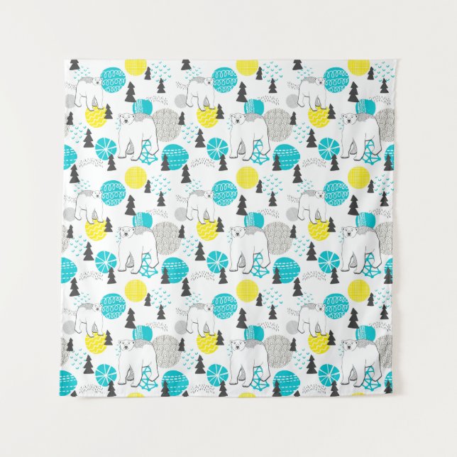 Tenture Ours polaire (Devant)