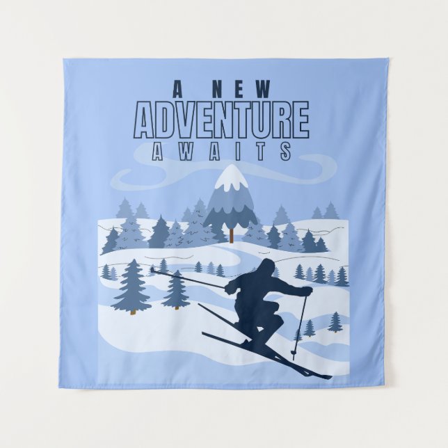 Tenture Outdoor Adventure snowboard hiver (Devant)