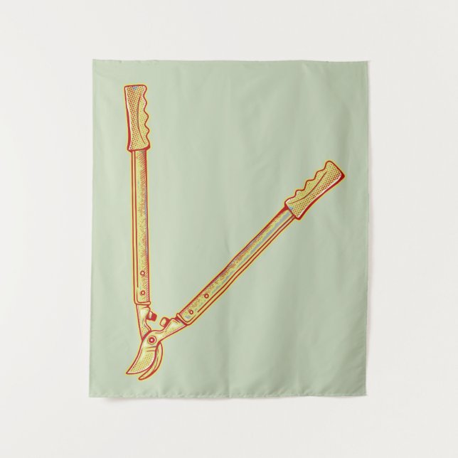 Tenture Outils de jardinage Loppers (Devant)