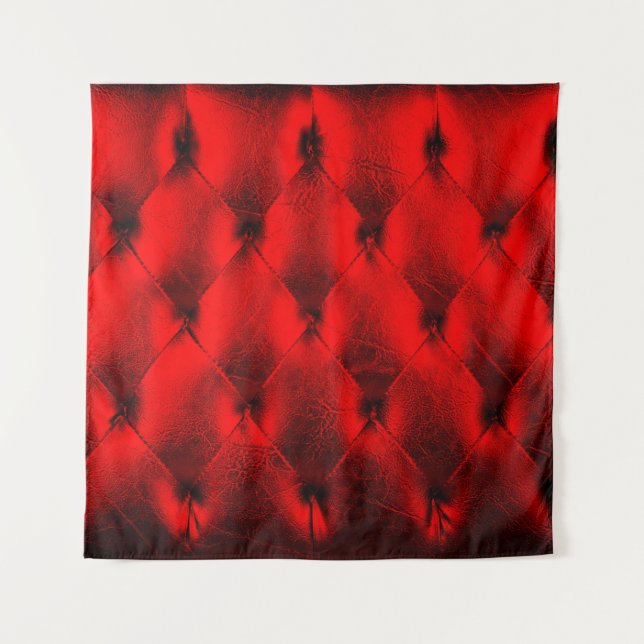 Tenture Padding cushion, Vintage red padding cushion textu (Devant)