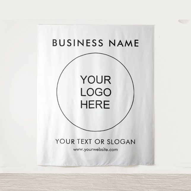 Tenture Page d'accueil du logo du séminaire d'événements p (Devant)