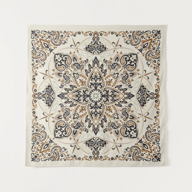 Tenture Paisley Bandana Print Silk Design (Devant)