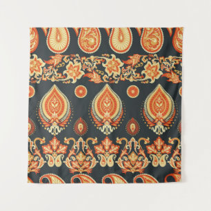 Tenture Paisley Floral Motif ethnique orientale. Un