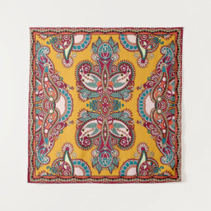 Tenture Paisley florale ornementale : Bandanna traditionne
