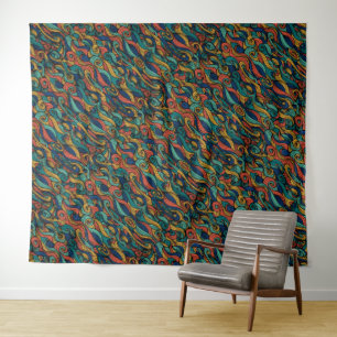 Tenture Paisley haché
