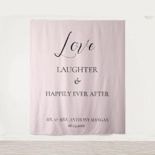 Tenture Pale Blush Amour Jamais Après La Fond