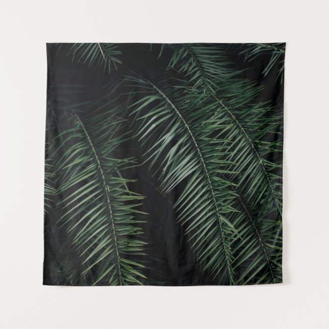 TENTURE PALMIER VERT PLANTE PENDANT LA NUIT (Devant)