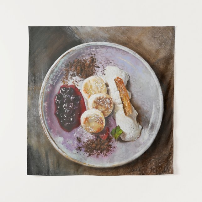 Tenture Pancakes au fromage aux baies - Gourmandise (Devant)