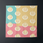 Tenture Pancakes Coloré Pop Art Style<br><div class="desc">Impression d'art pour cuisine avec crêpes</div>