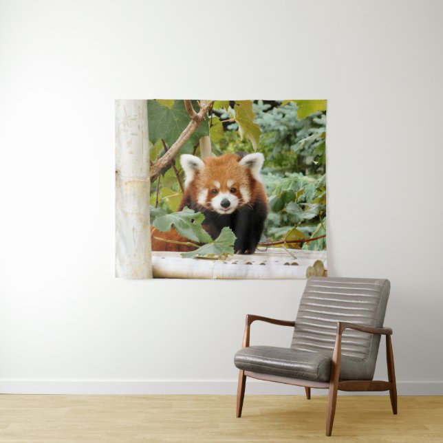 Tenture Panda rouge (En situation (horizontale))