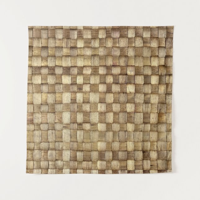 Tenture Panier d'artisanat Texture sans couture (Devant)