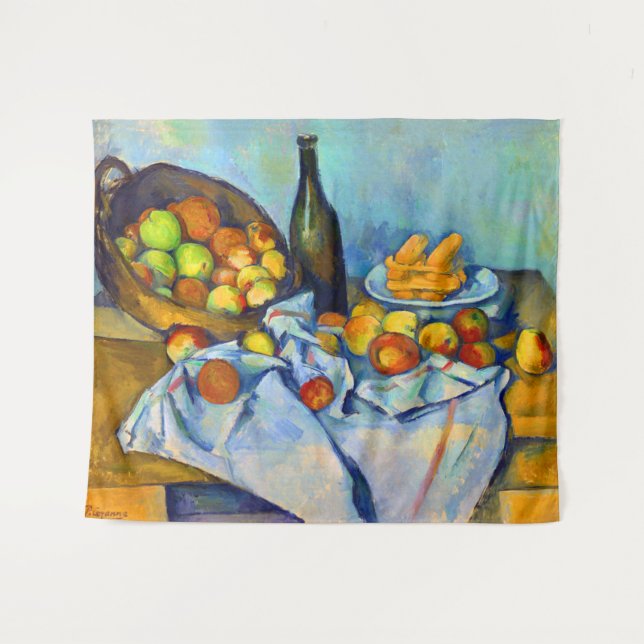 Tenture Panier de pommes de Cezanne (Devant (Horizontal))