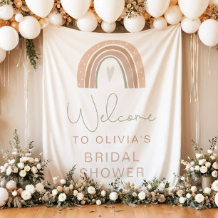 Tenture Panneau de bienvenue Baby Shower GITA Pastel Rainb
