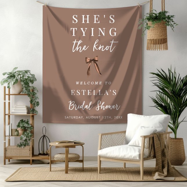Tenture Panneau de bienvenue en tissu pour la fête prénupt (Créateur téléchargé)