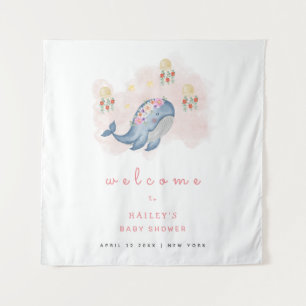 Tenture Panneau de bienvenue pour Baby Shower Ocean Sweet 
