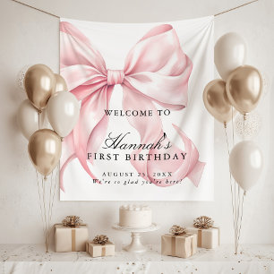 Tenture Panneau de bienvenue pour fête d'anniversaire à ru