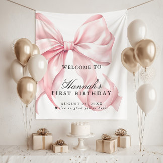 Tenture Panneau de bienvenue pour fête d'anniversaire à ru