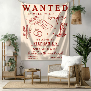 Tenture Panneau de bienvenue pour l'enterrement de vie de 