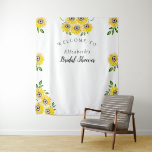 Tenture Panneau de bienvenue pour une baby shower sur le t
