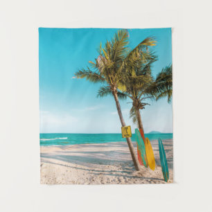 Tenture Panneaux de surf sur la plage lancer oreiller