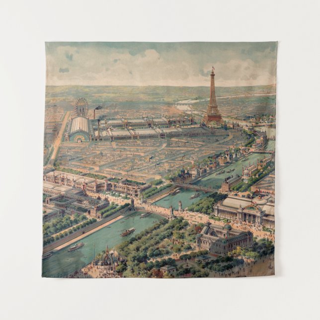 Tenture Panoramic view of the Universal Exposition in Pari (Devant)