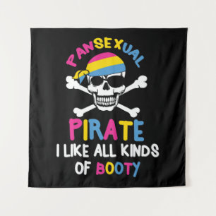 Tenture Pansexual Pirate Booty LGBTQ Pride cadeau