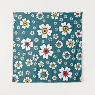 Tenture Papier peint à fleurs tropicales hawaïennes : desi