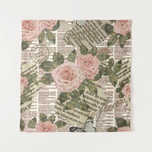 Tenture Papier peint de voyage parisien transparent. journ (Devant)