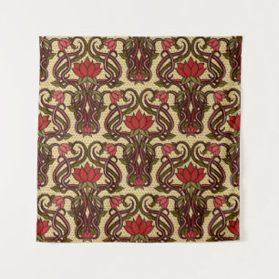 Tenture Papier peint floral sans charme dans un style Art